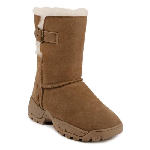 Ladies Berkshire Sheepskin Mid Boot Chestnut